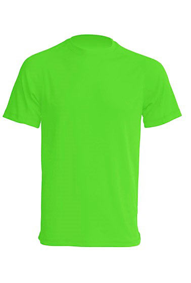 SPORT T-SHIRT REGULAR MAN lime fluor